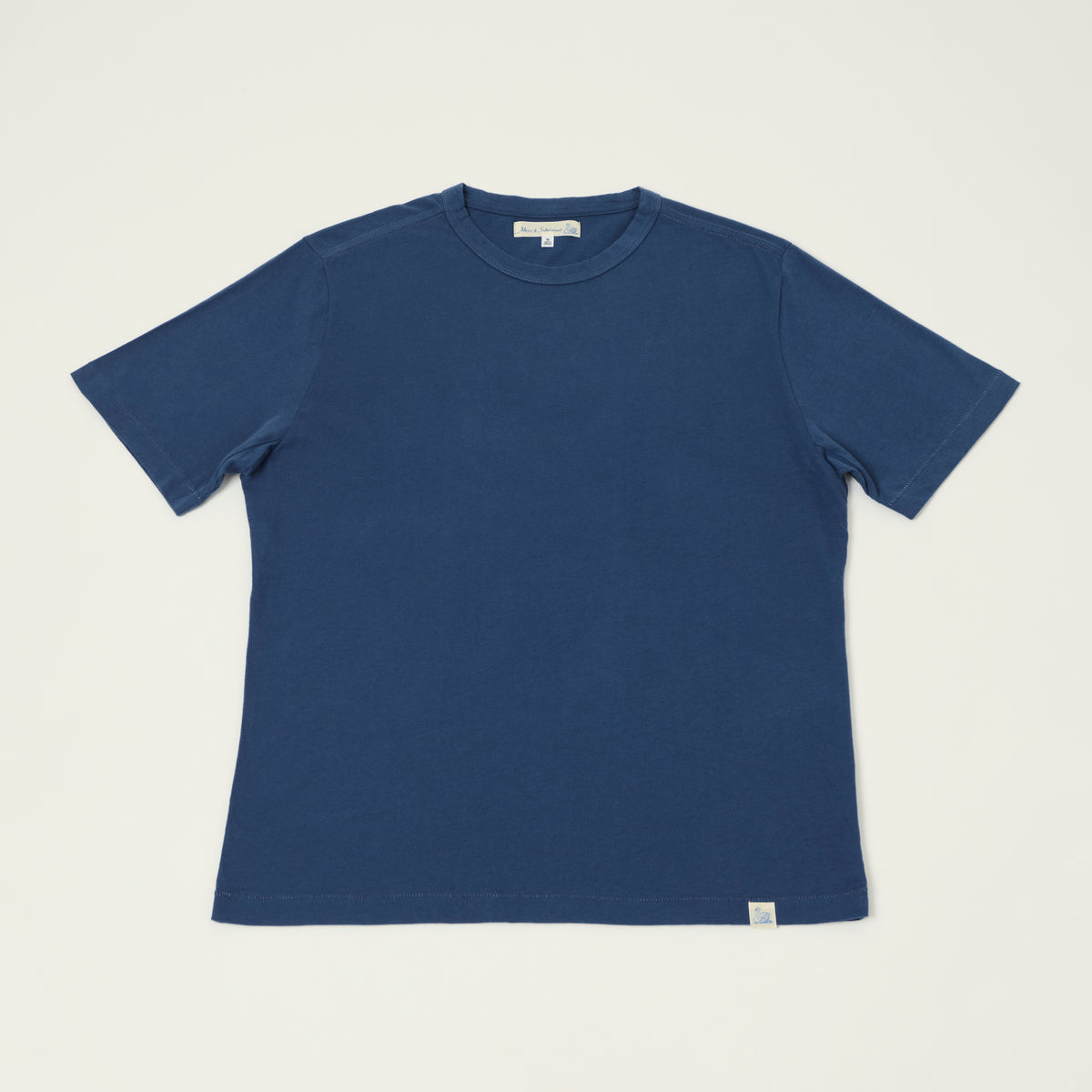 Merz b. Schwanen Pima Cotton T-Shirt - Indigo