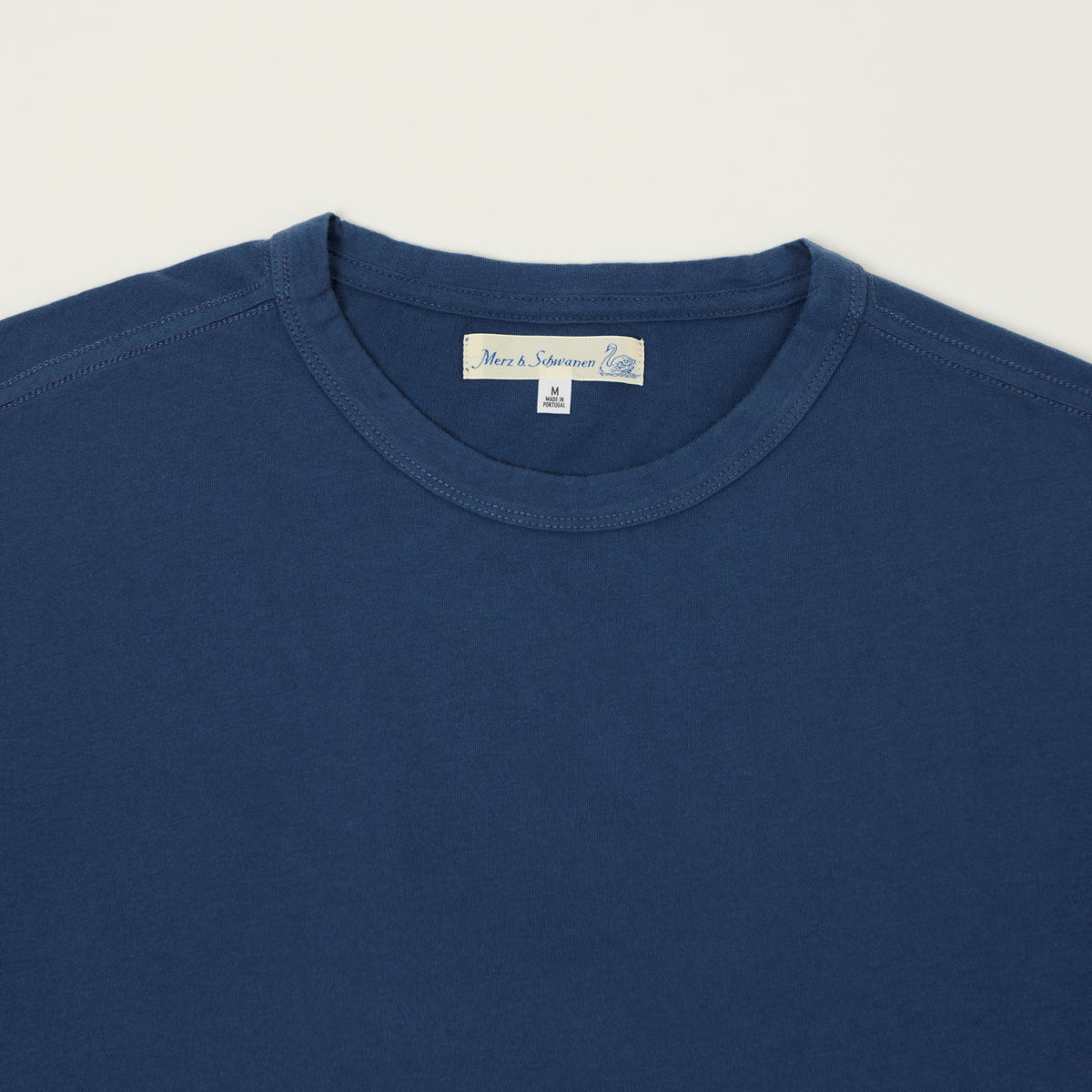 Merz b. Schwanen Pima Cotton T-Shirt - Indigo