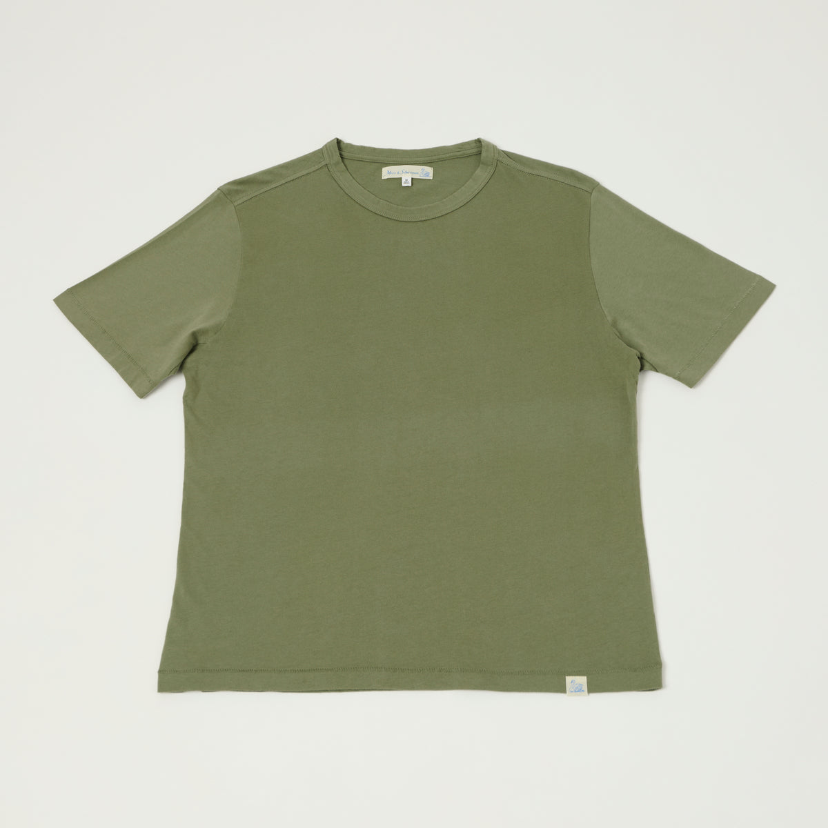 Merz b. Schwanen Pima Cotton T-Shirt - Light Army