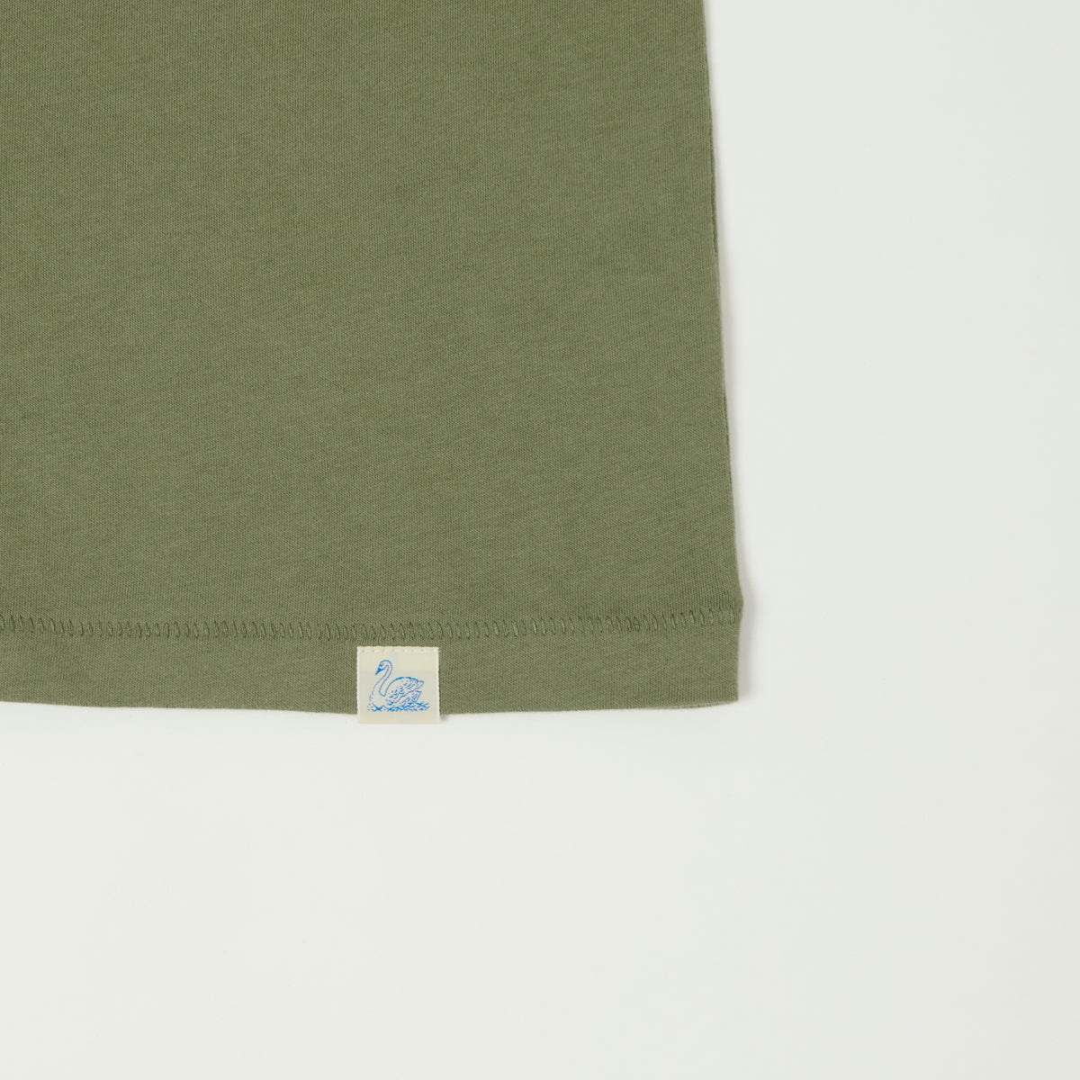 Merz b. Schwanen Pima Cotton T-Shirt - Light Army