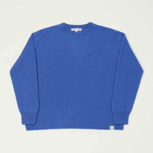 Merz b. Schwanen Lightweight Wool-Silk-Cashmere Sweater - Washed Blue