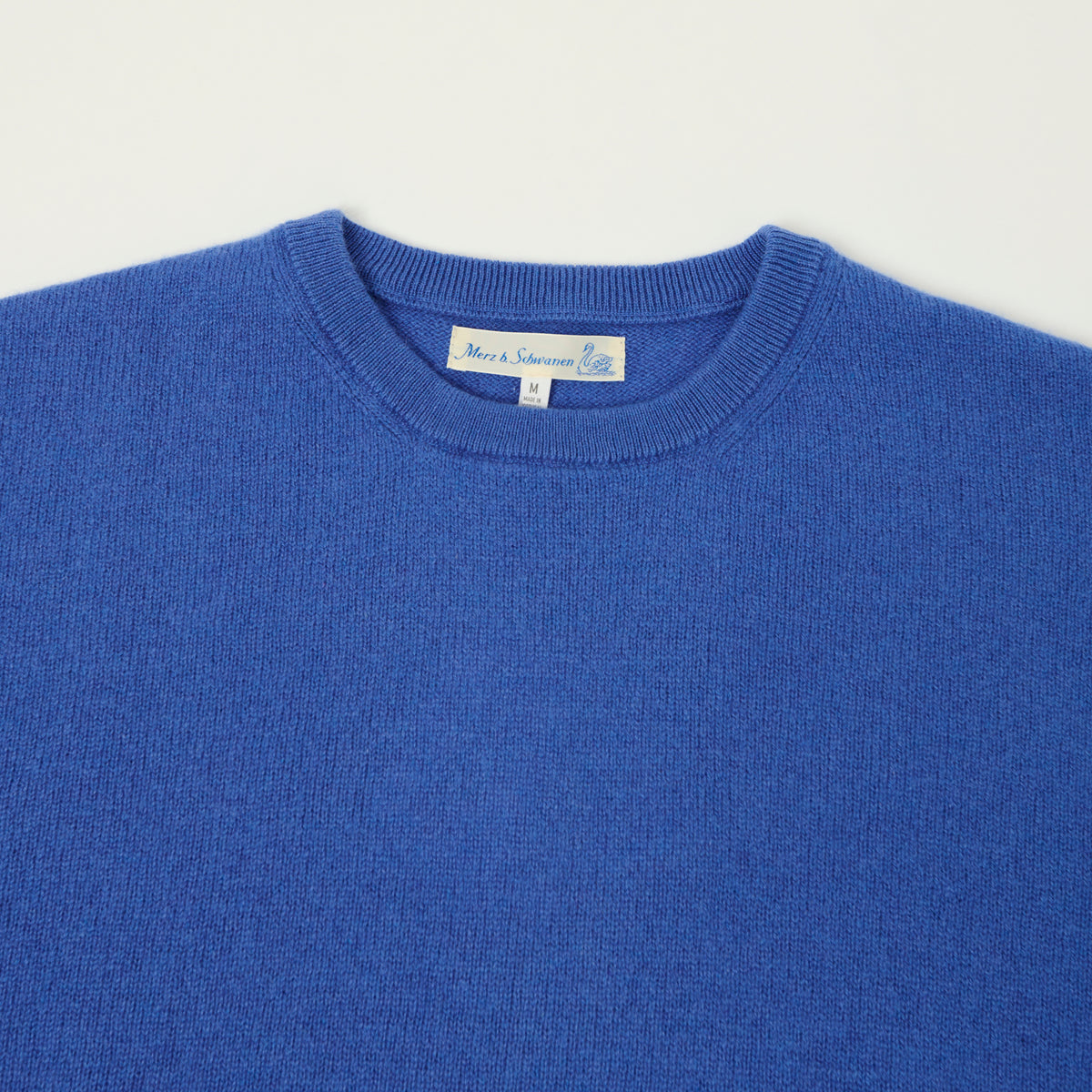 Merz b. Schwanen Lightweight Wool-Silk-Cashmere Sweater - Washed Blue