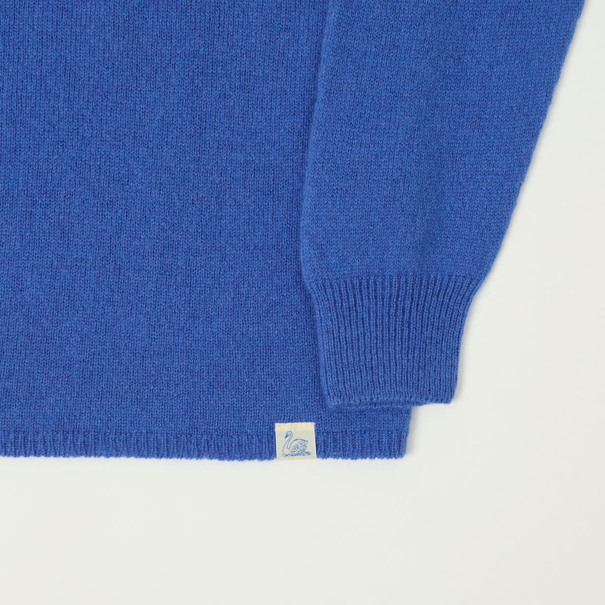 Merz b. Schwanen Lightweight Wool-Silk-Cashmere Sweater - Washed Blue