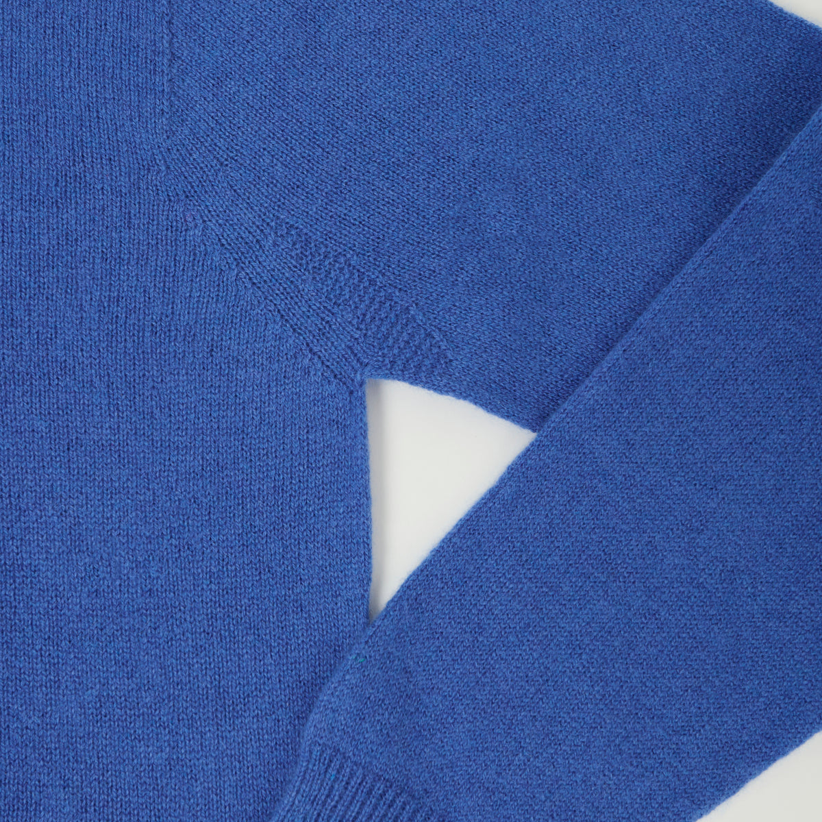 Merz b. Schwanen Lightweight Wool-Silk-Cashmere Sweater - Washed Blue