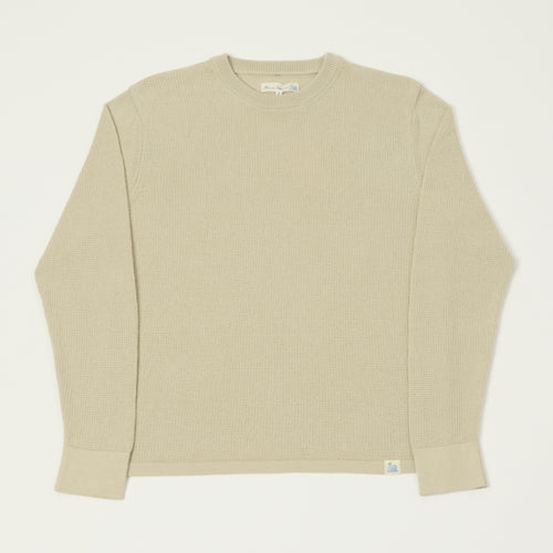 Merz b. Schwanen Lightweight Waffle Knit Sweater - Sand