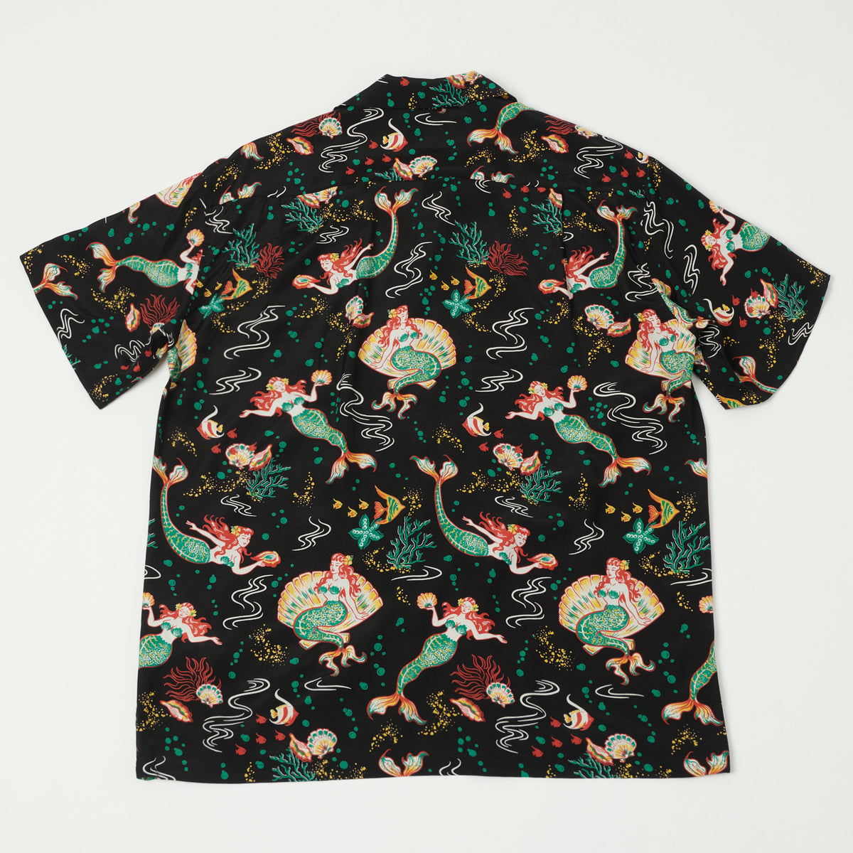 Micky Oye 'Mermaids' Aloha Shirt - Black