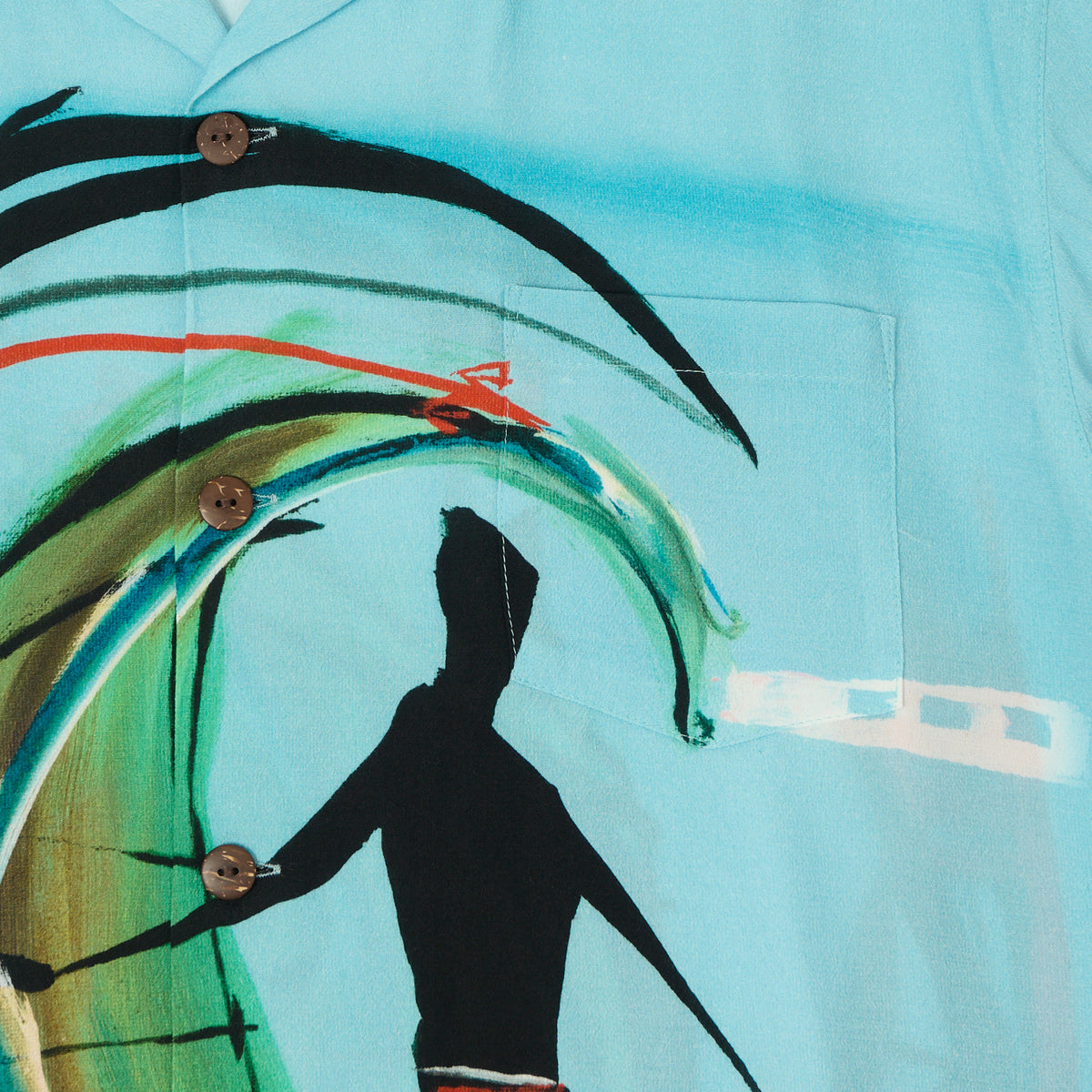 Micky Oye X Brian Bent Aloha Shirt - Sky Blue
