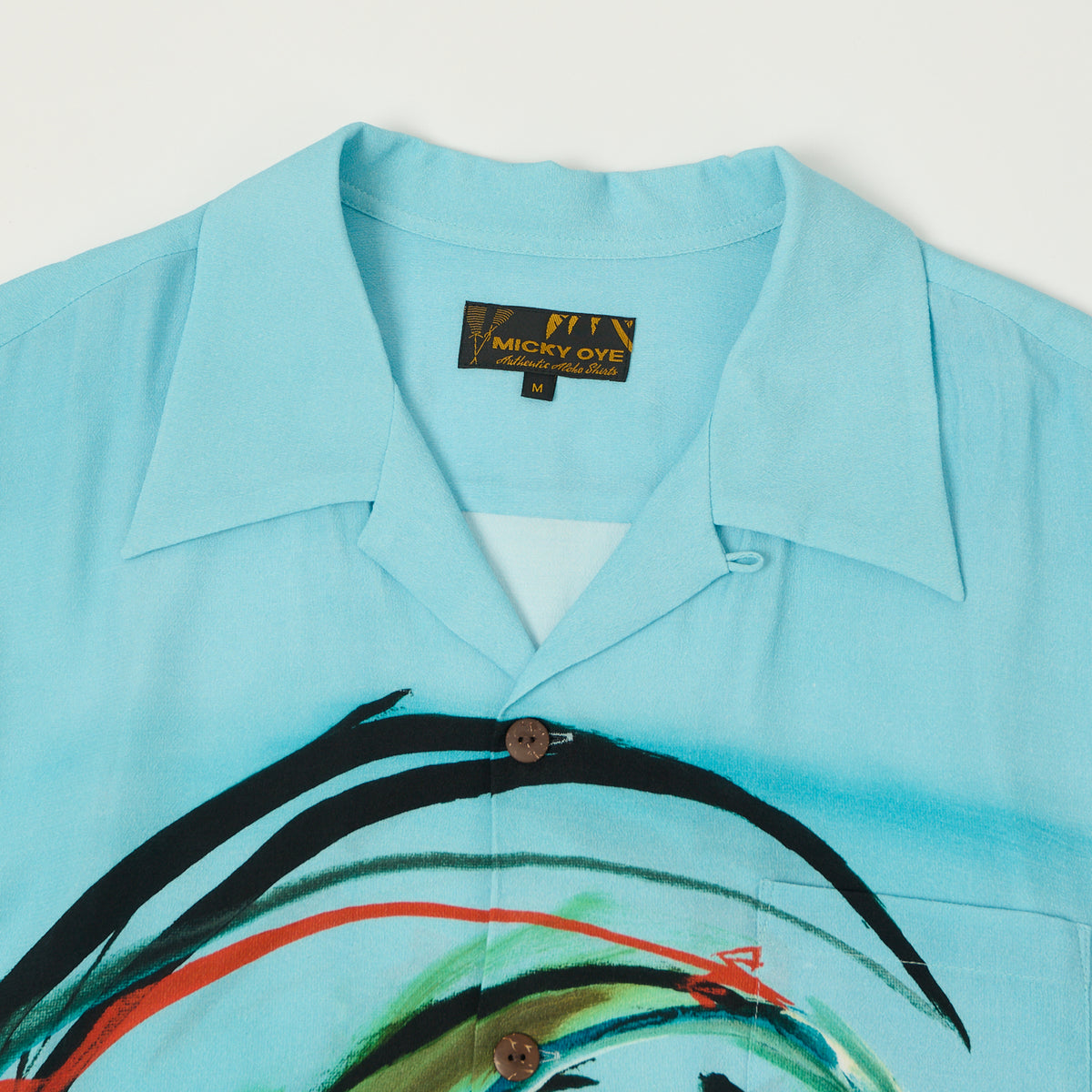 Micky Oye X Brian Bent Aloha Shirt - Sky Blue