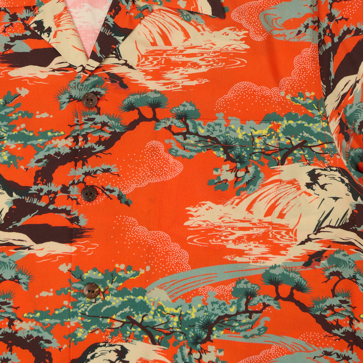 Micky Oye 'Wailani' Aloha Shirt - Orange