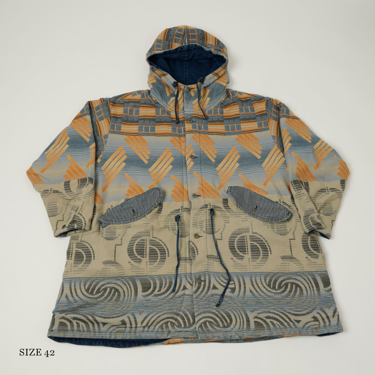 Monitaly 'Beacon' Czech Military Coat - Blue