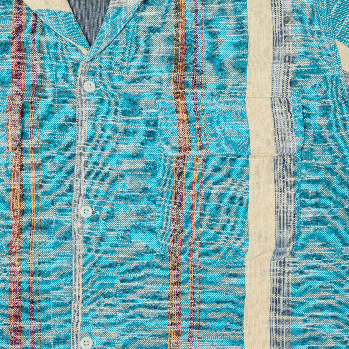 Monitaly 'Milano' 1950s Beach Shirt - Blue