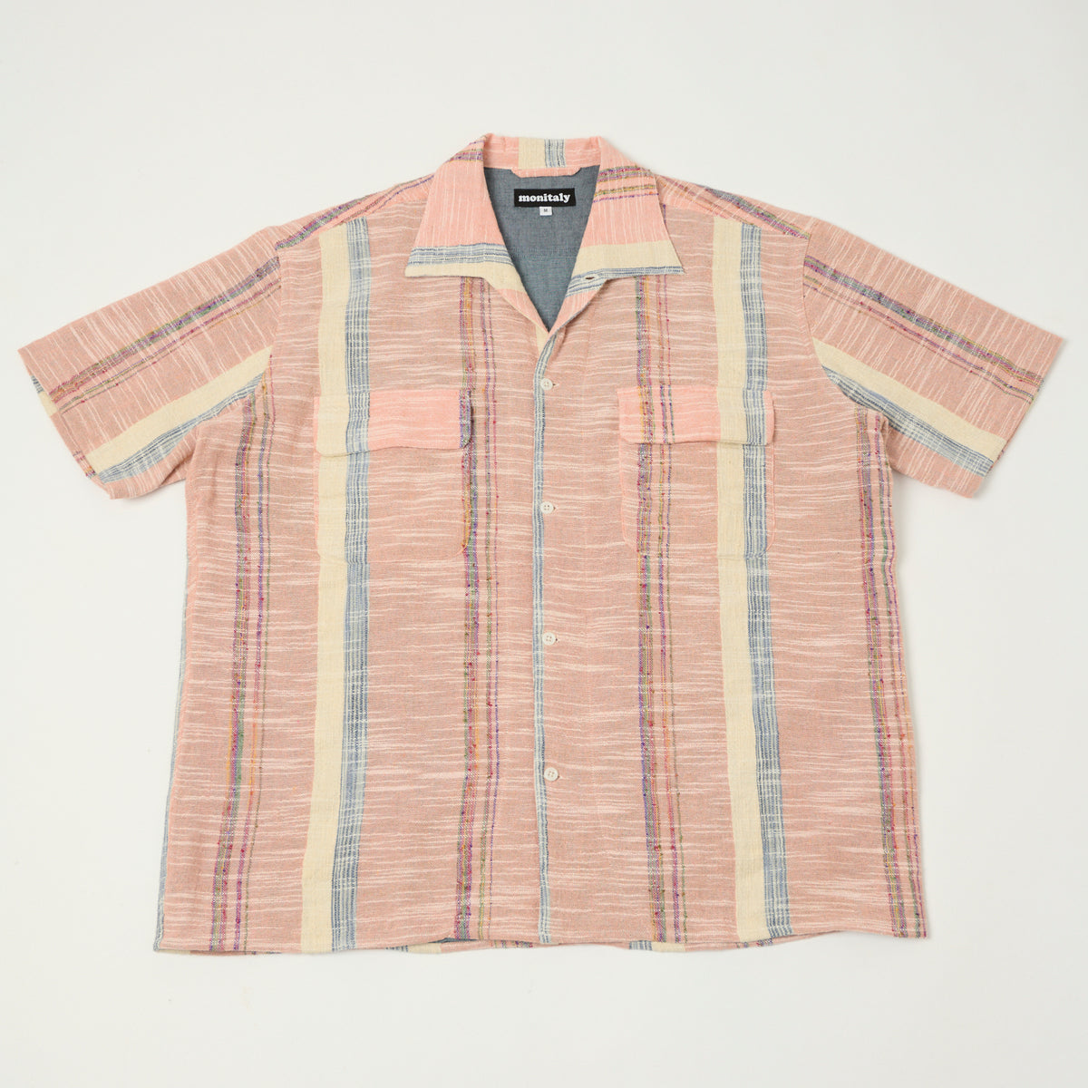 Monitaly 'Milano' 1950s Beach Shirt - Pink