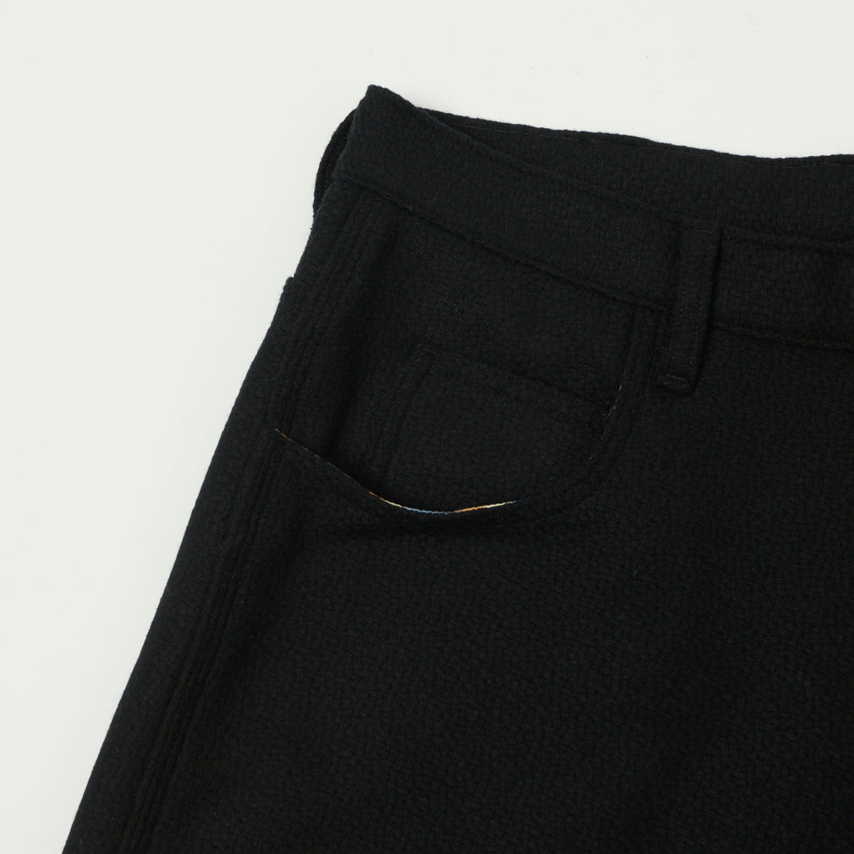 Monitaly Drop Crotch Five Pocket Pants - Vicente Black