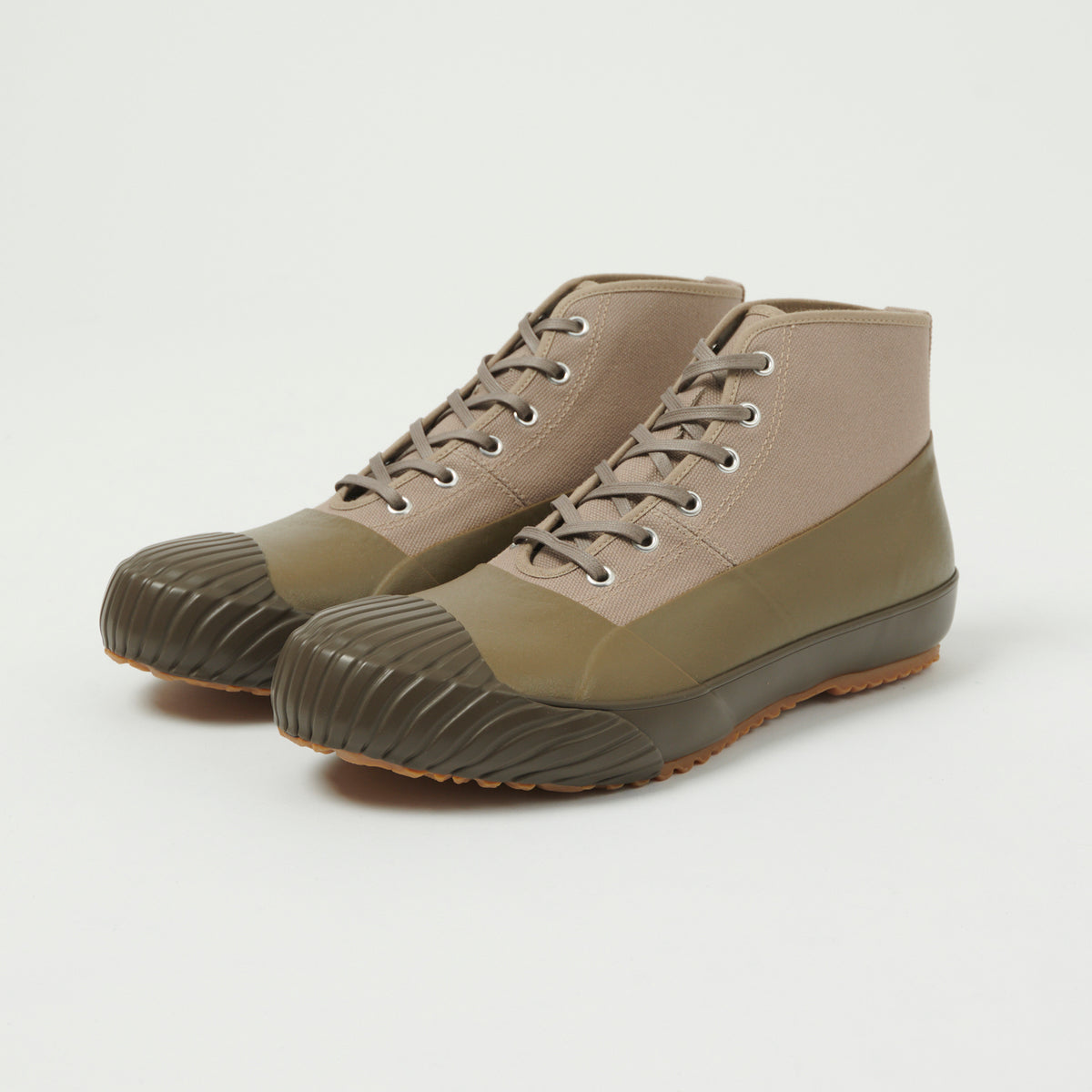 Moonstar 'Alweather' Rubber Covered Hi-Top Sneaker - Grege