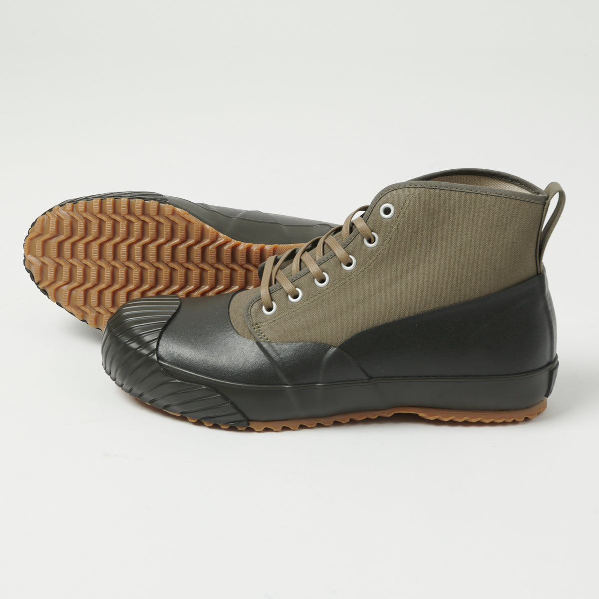 Moonstar 'Alweather' Rubber Covered Hi-Top Sneaker - Olive