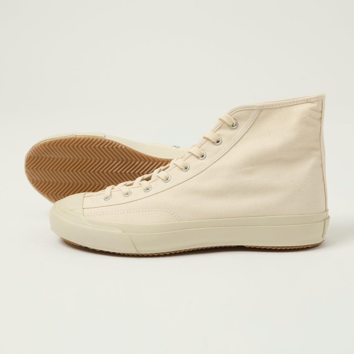Moonstar 'Gym Classic' Rubber Sole Canvas Hi-Top Sneaker - White