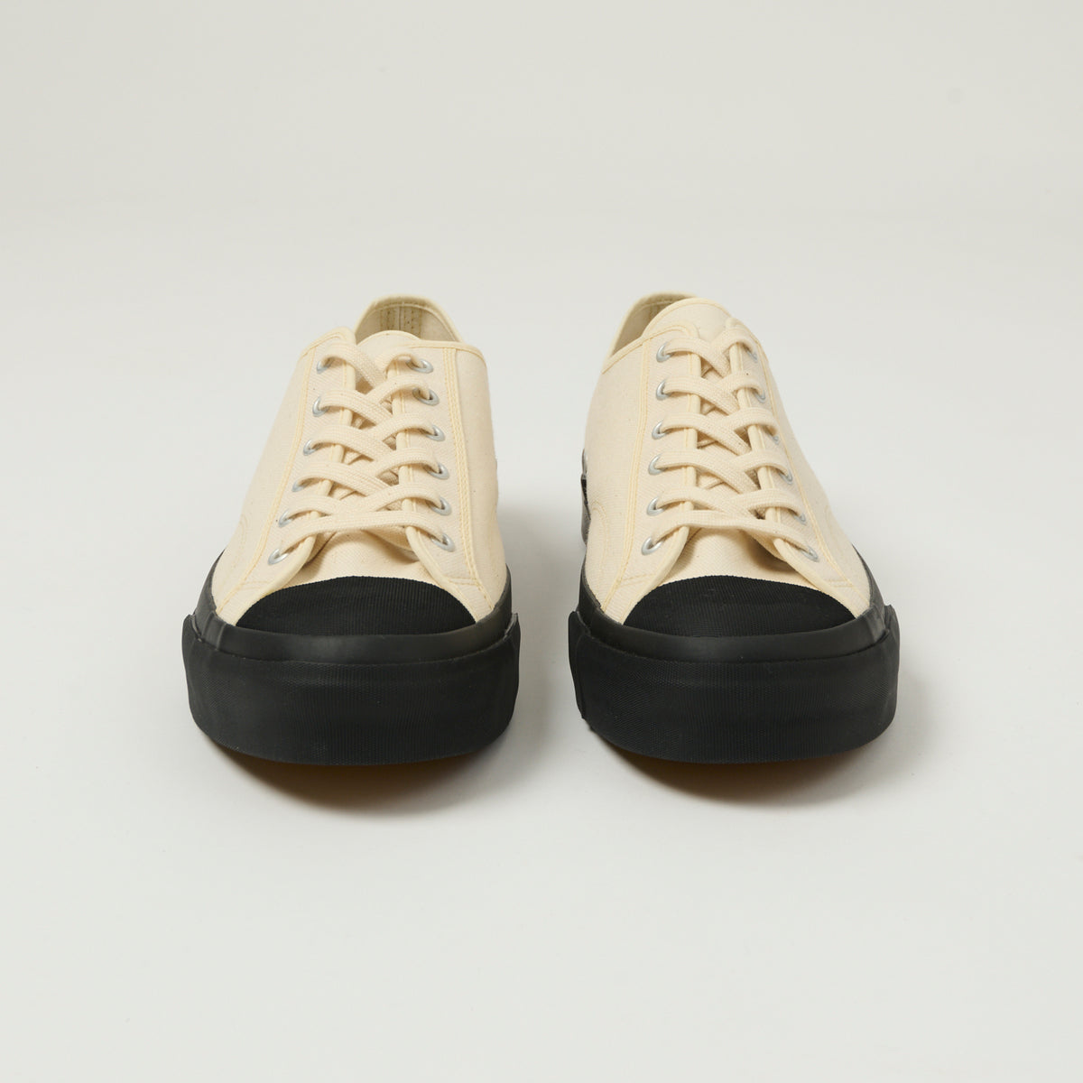 Moonstar 'Low Trainer' Rubber Sole Canvas Sneaker - Natural/Black