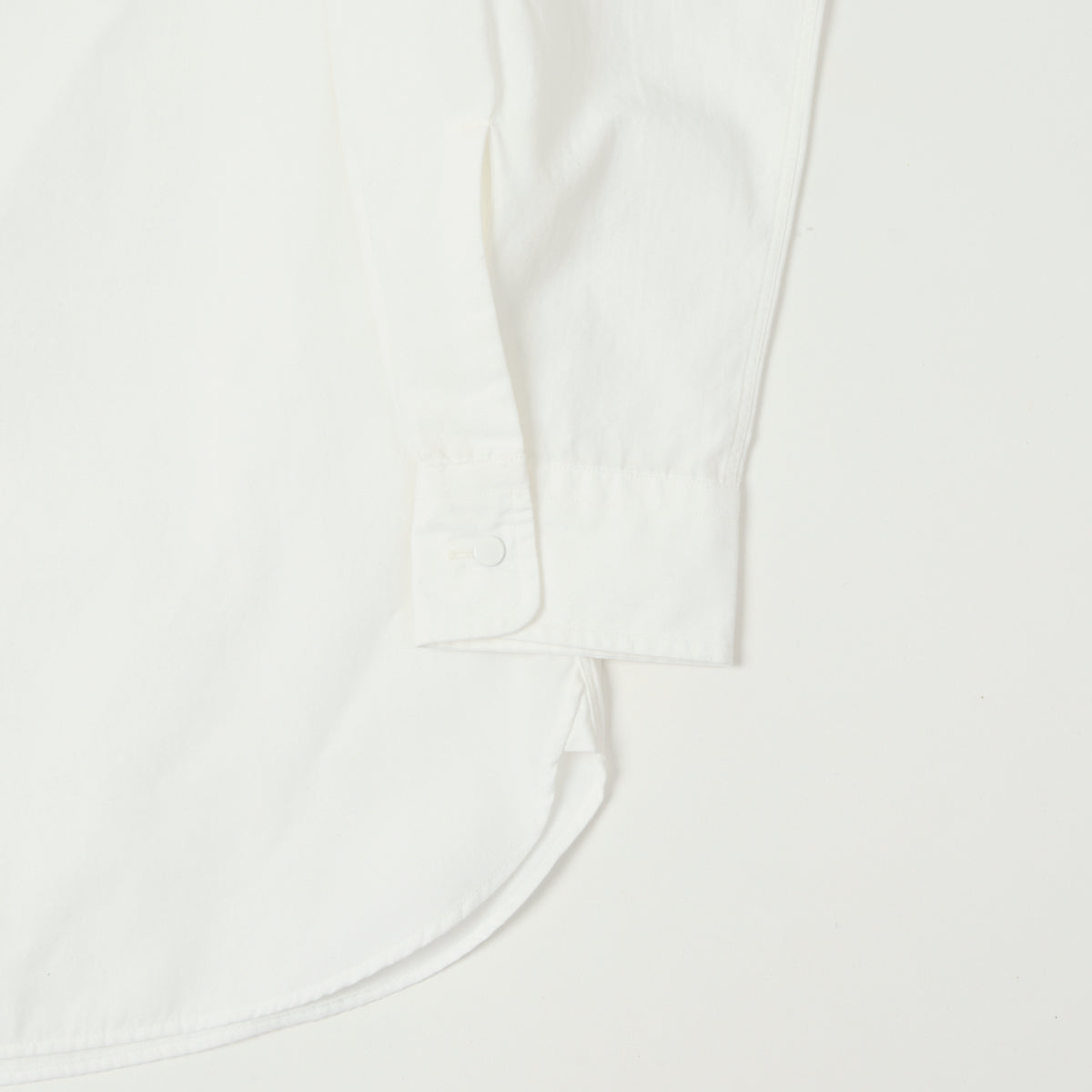 Nanamica Band Collar Wind Shirt - Off White