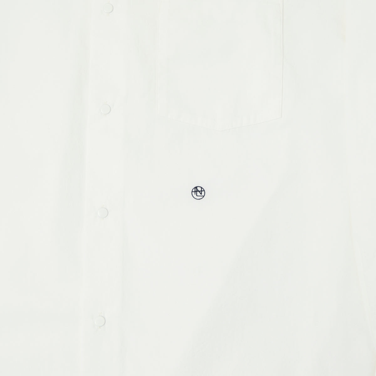 Nanamica Band Collar Wind Shirt - Off White
