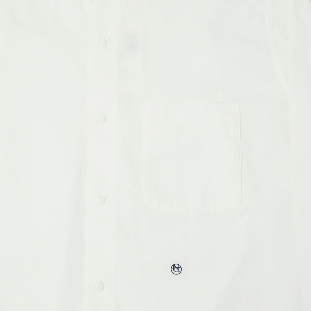 Nanamica Band Collar Wind Shirt - Off White