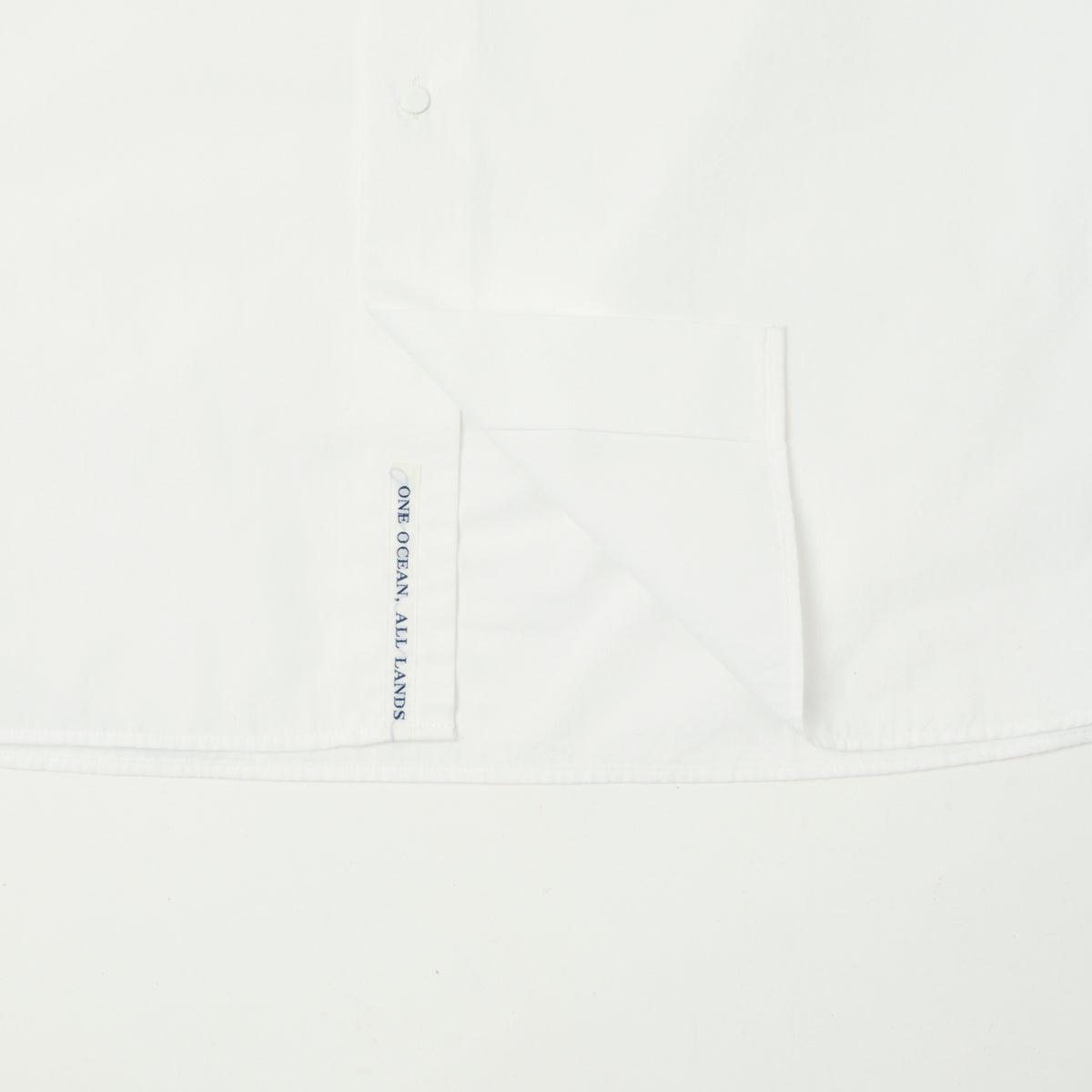 Nanamica Band Collar Wind Shirt - Off White