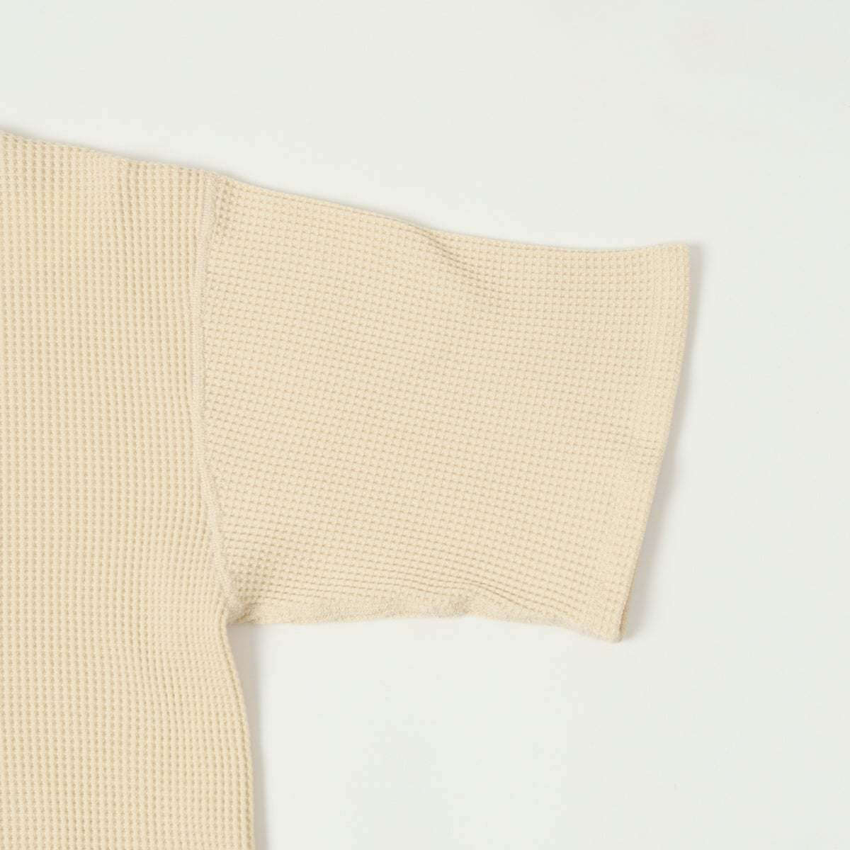 Nanamica Henley Neck Thermal T-Shirt - Natural