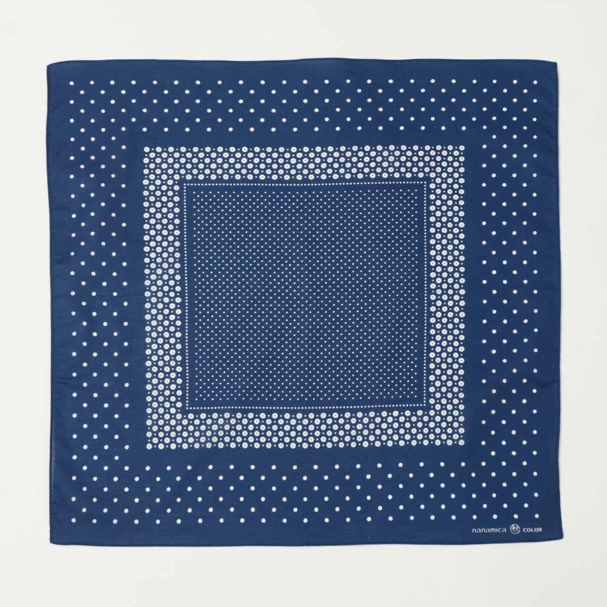 Nanamica Dot Pattern Bandana - Navy