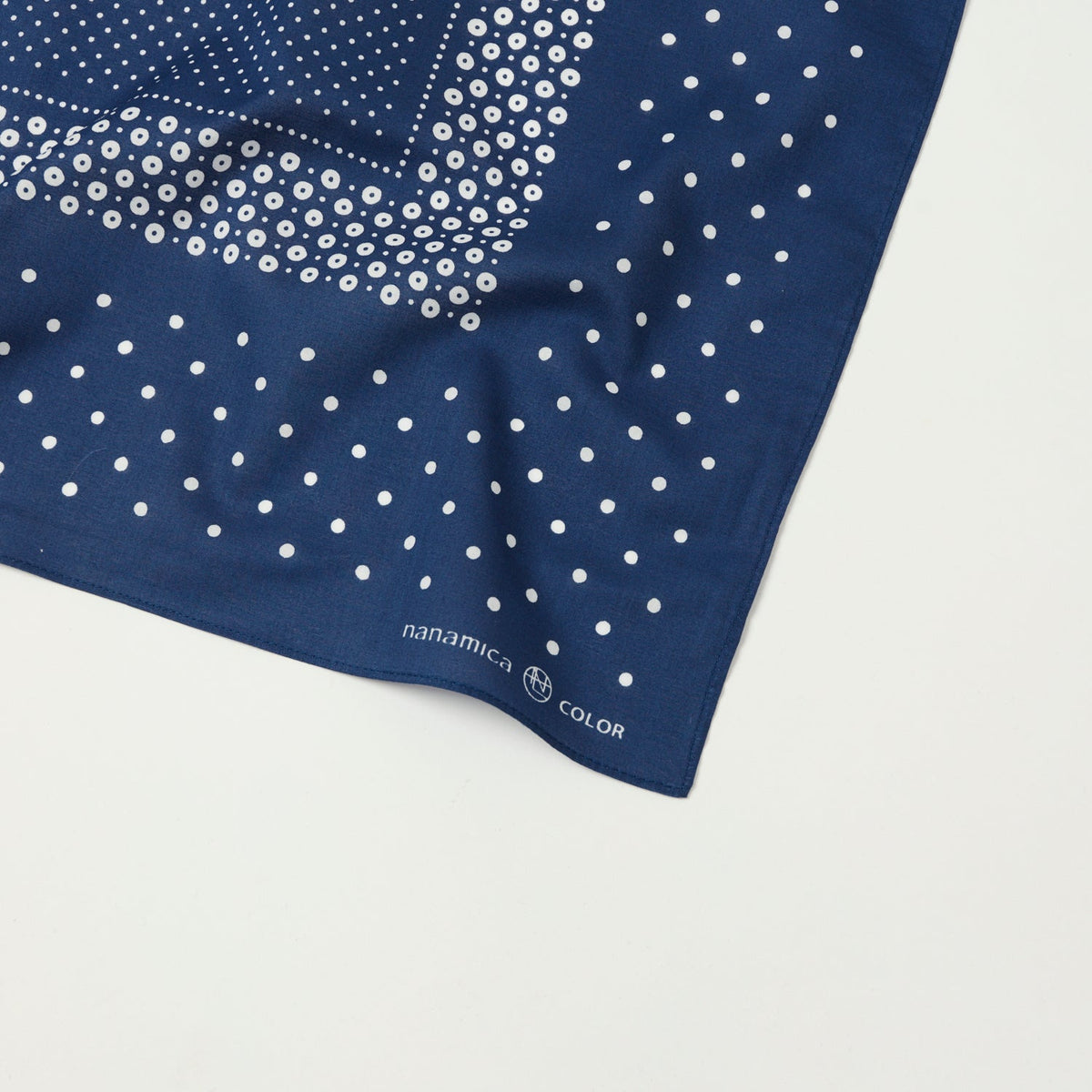 Nanamica Dot Pattern Bandana - Navy