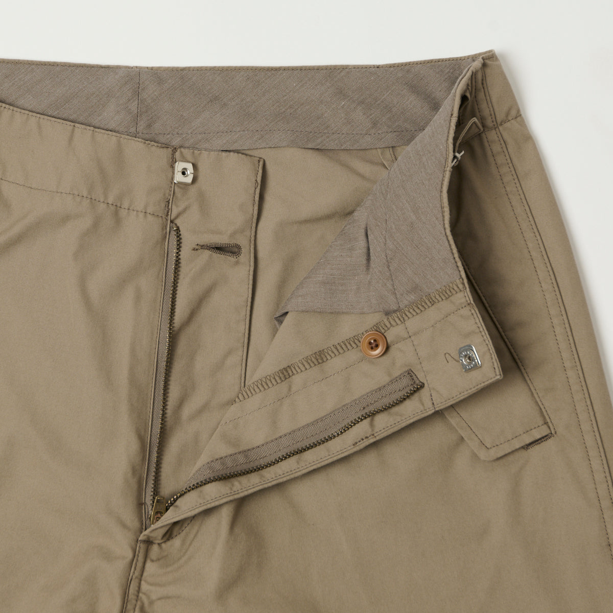 Nanamica Side Belt Wide Pants - Taupe