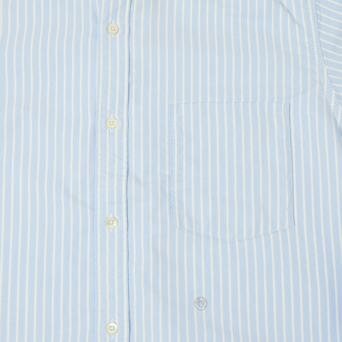 Nanamica Button Down Stripe Wind Shirt - Navy