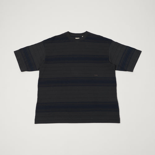 Nanamica Classic Striped T-Shirt - Charcoal