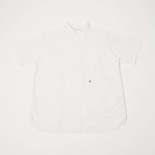 Nanamica Short Sleeve Wind Shirt - Off White