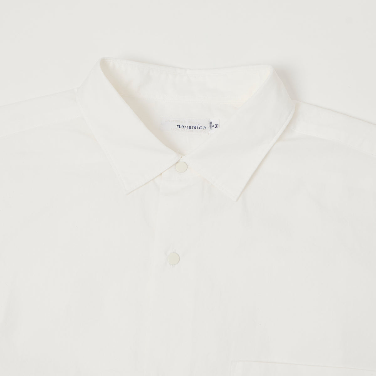 Nanamica Short Sleeve Wind Shirt - Off White