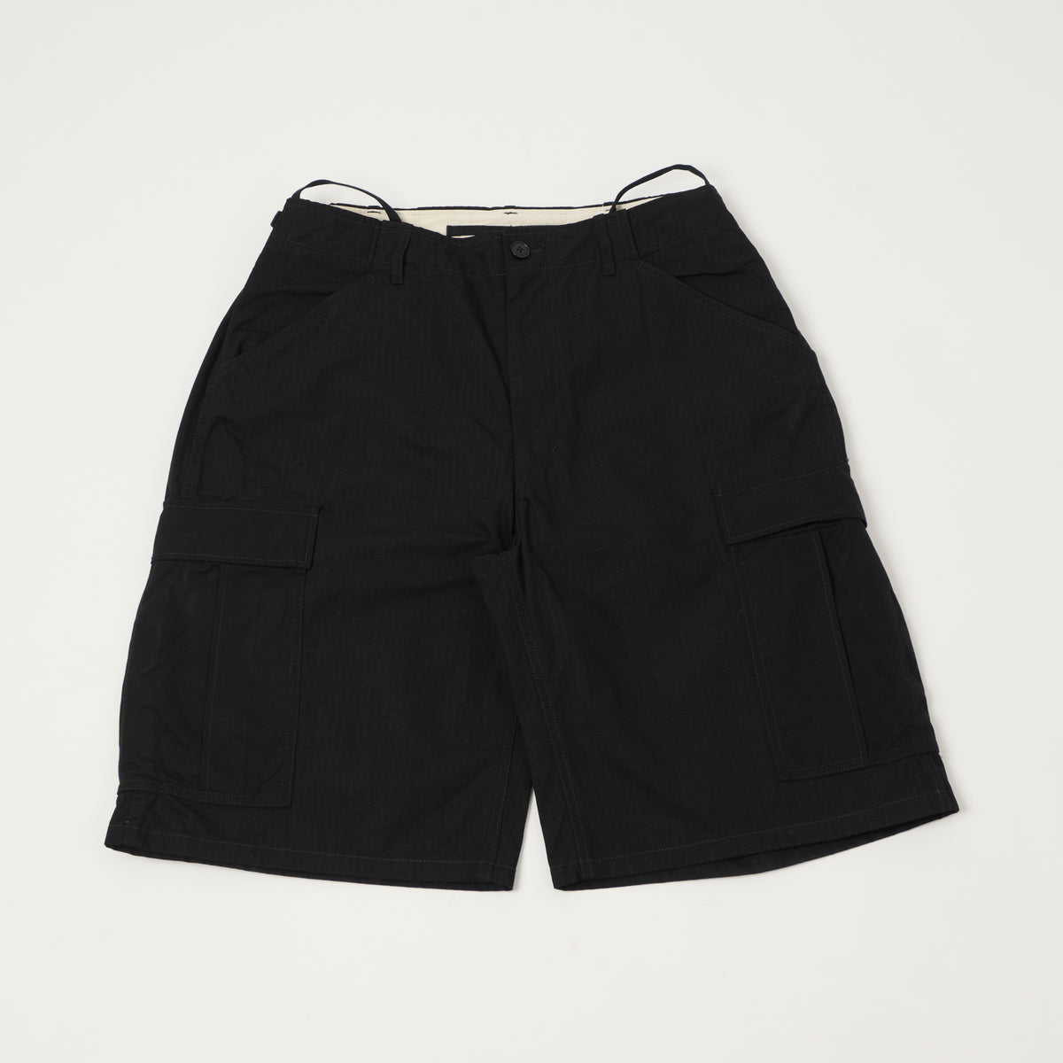 Nanamica Ripstock Cargo Shorts - Black