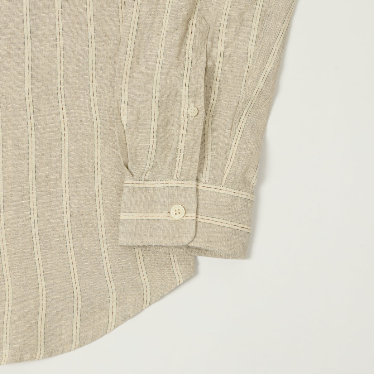 NN07 'Enzo' Classic Linen Shirt - Oat