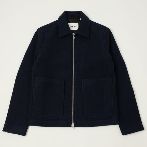 NN07 'Gael' Wool Jacket - Navy