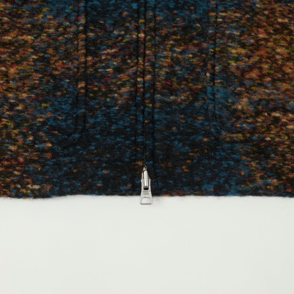 NN07 'Gael' Wool Jacket - Blue Jacquard