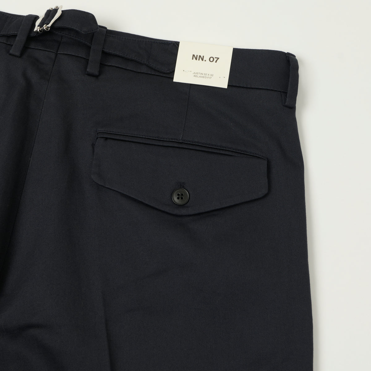 NN07 'Justin' Wide Leg Pleated Trouser - Dark Navy