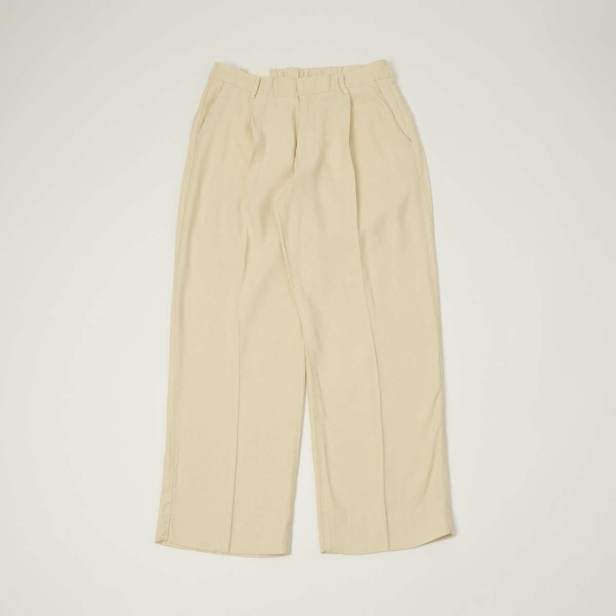 NN07 'Kay' Relaxed Linen Blend Pleated Trouser - Ivory