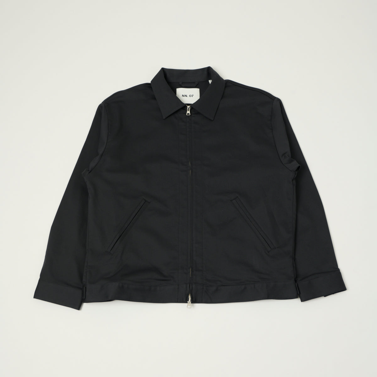 NN07 'Petrus' Sateen Sports Jacket - Black