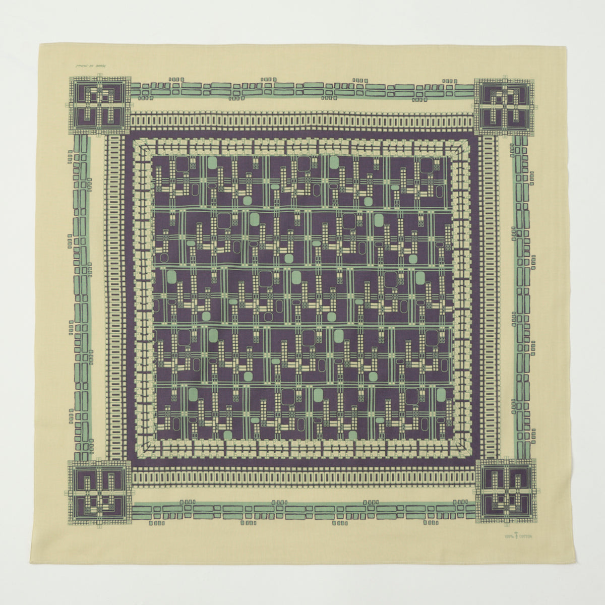 One Ear Brand 'Fugue' Bandana - Pale Green
