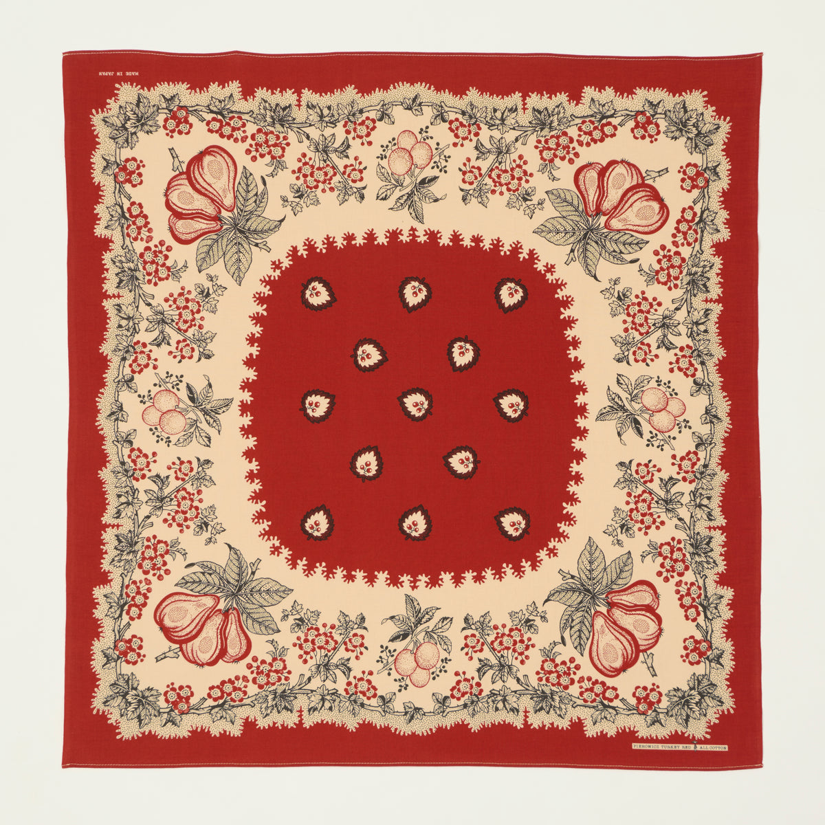 One Ear Brand 'Poire' Bandana - Barn Red