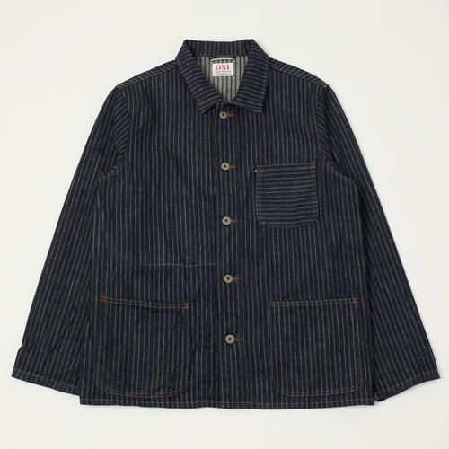 ONI Denim 03501-HJS 12oz Drop Needle Coverall Jacket - One Wash