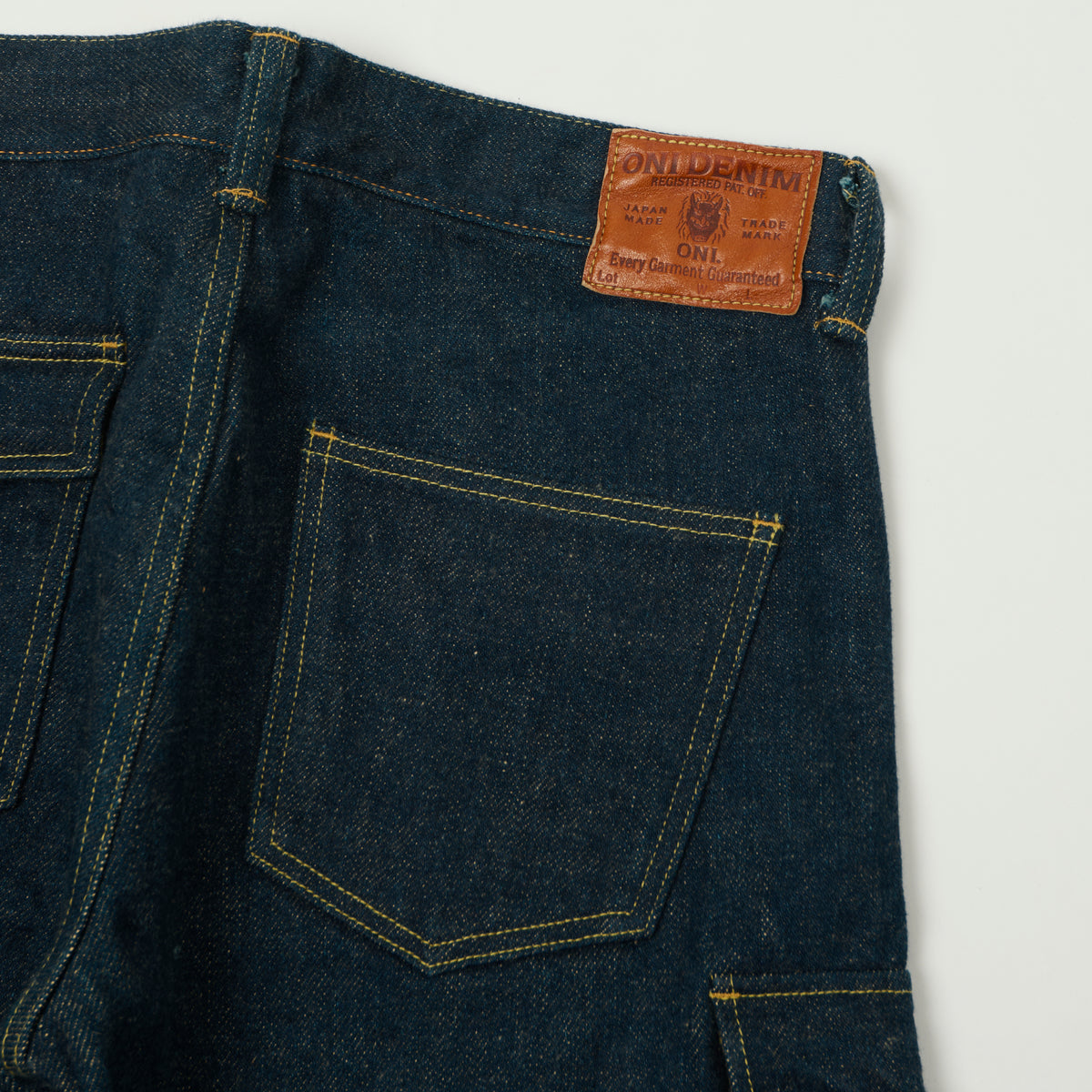 ONI Denim 548DIZR 20oz 'Dark Indigo Secret Denim' Slim Tapered Cargo Pant - One Wash