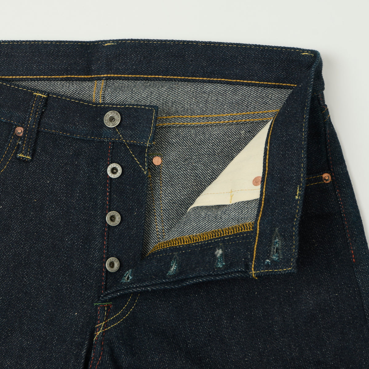 ONI Denim 575DGC Deep Green Cast 20oz Slim Straight Jean - Raw