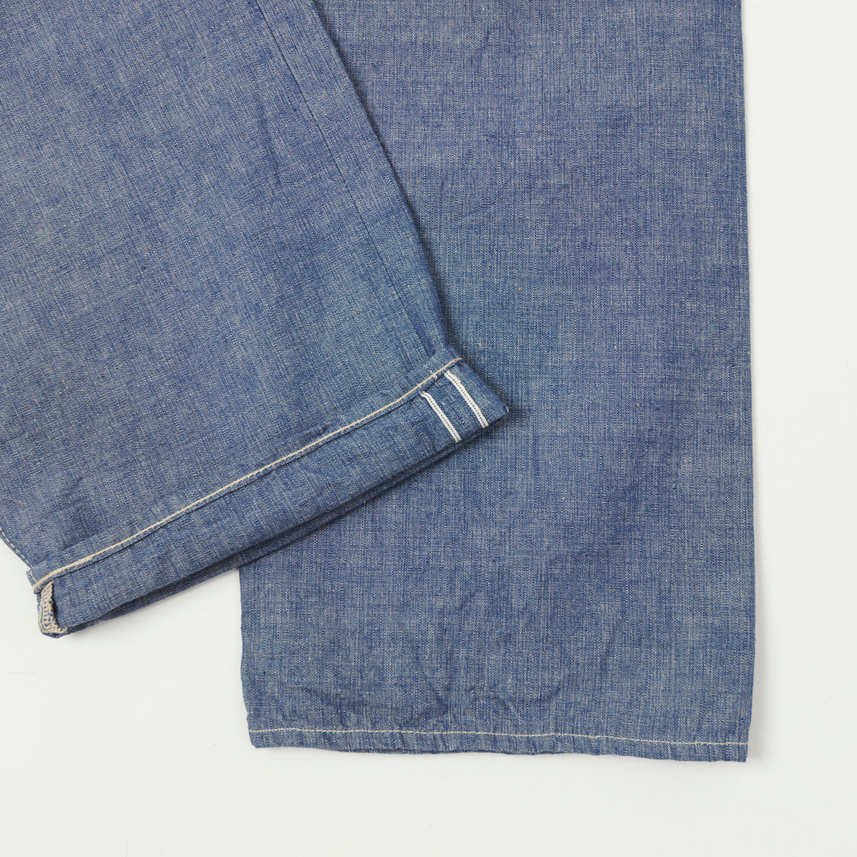 ONI Denim 022-SVCH 8.5oz Selvedge Chambray Wide Straight Jean - One Wash