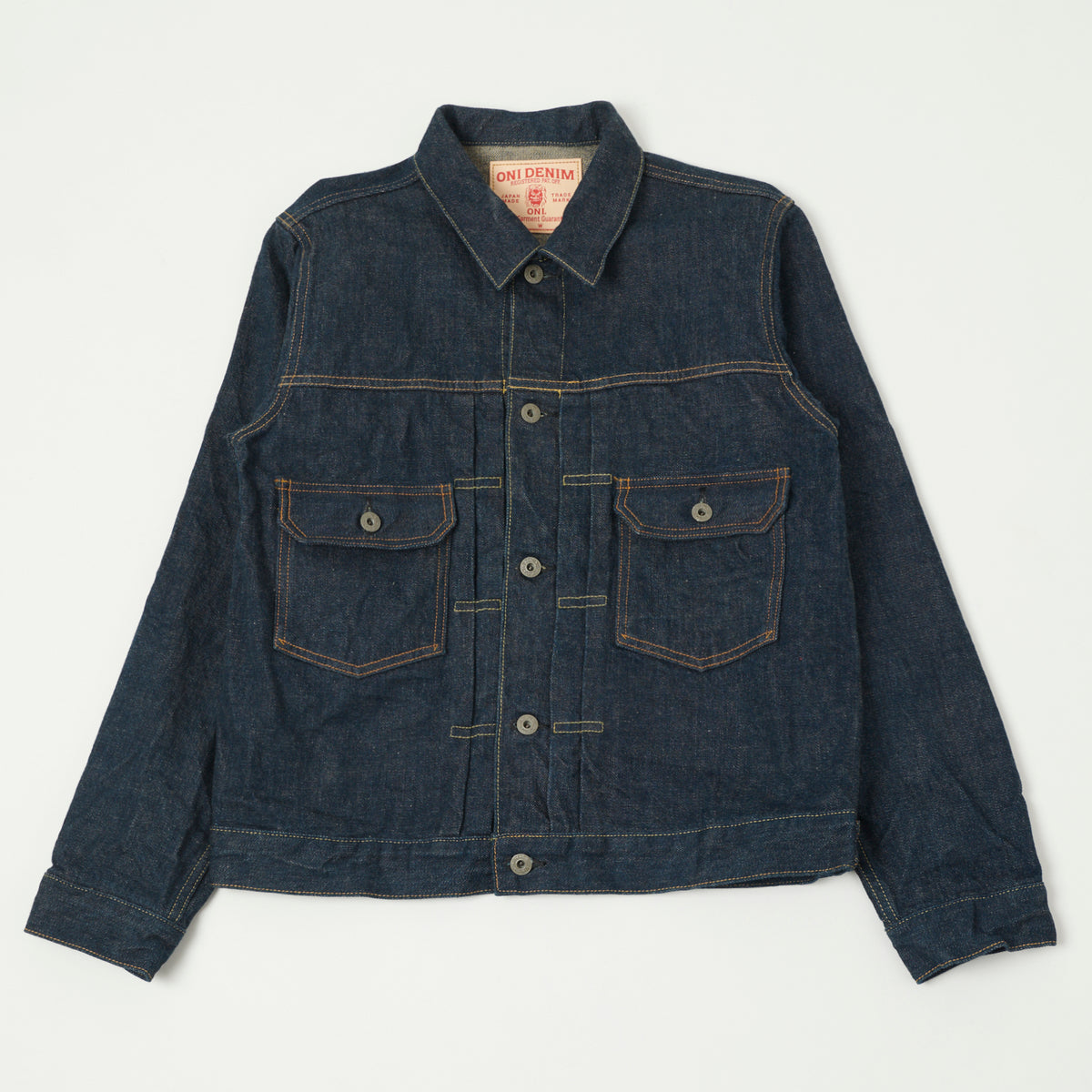 ONI Denim 02517 Ishikawadai 15oz  Type-II Denim Jacket - One Wash