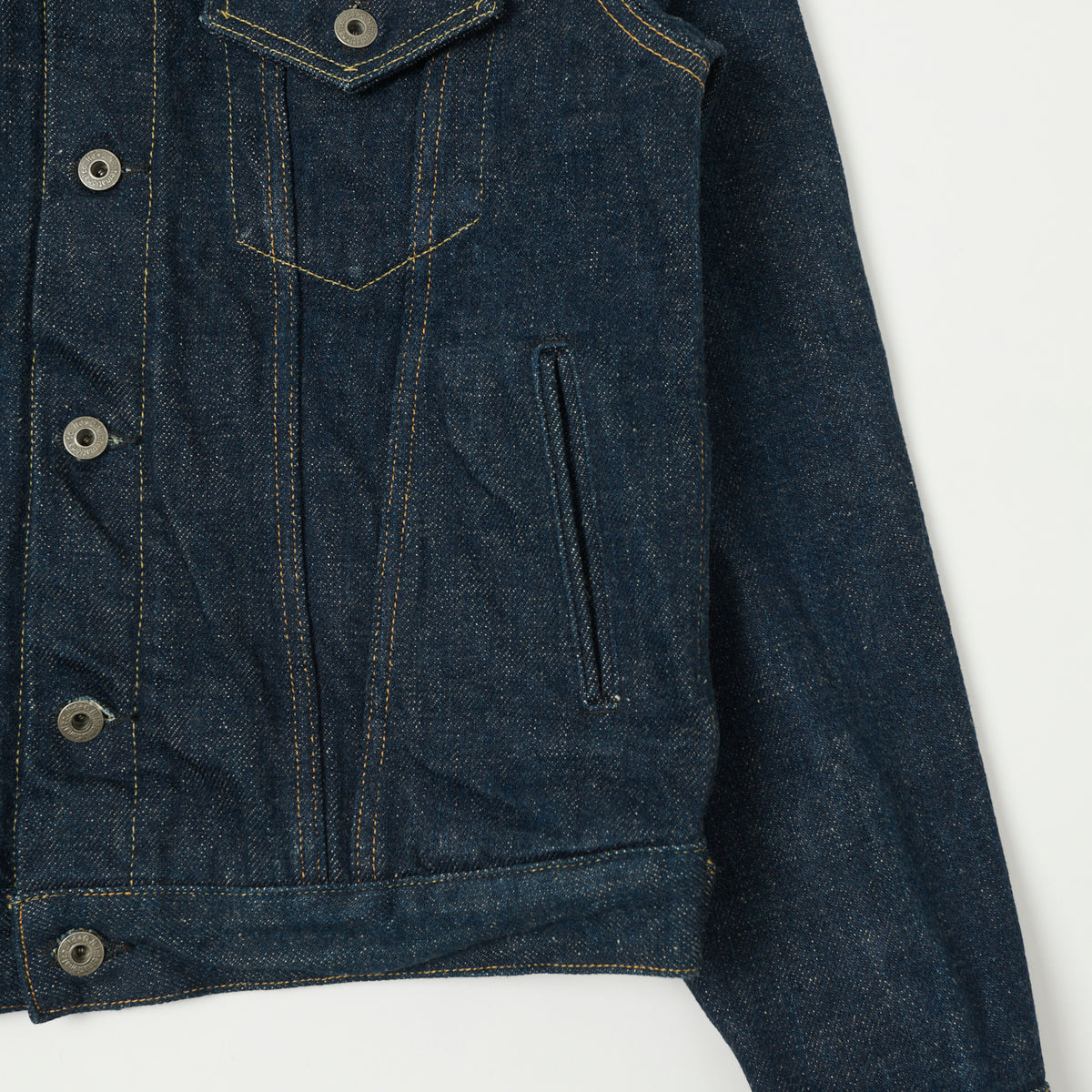 ONI Denim 02527P-KABEG 'Secret Denim Kabuki Beige' Type-III Pocket Denim Jacket - Rinsed