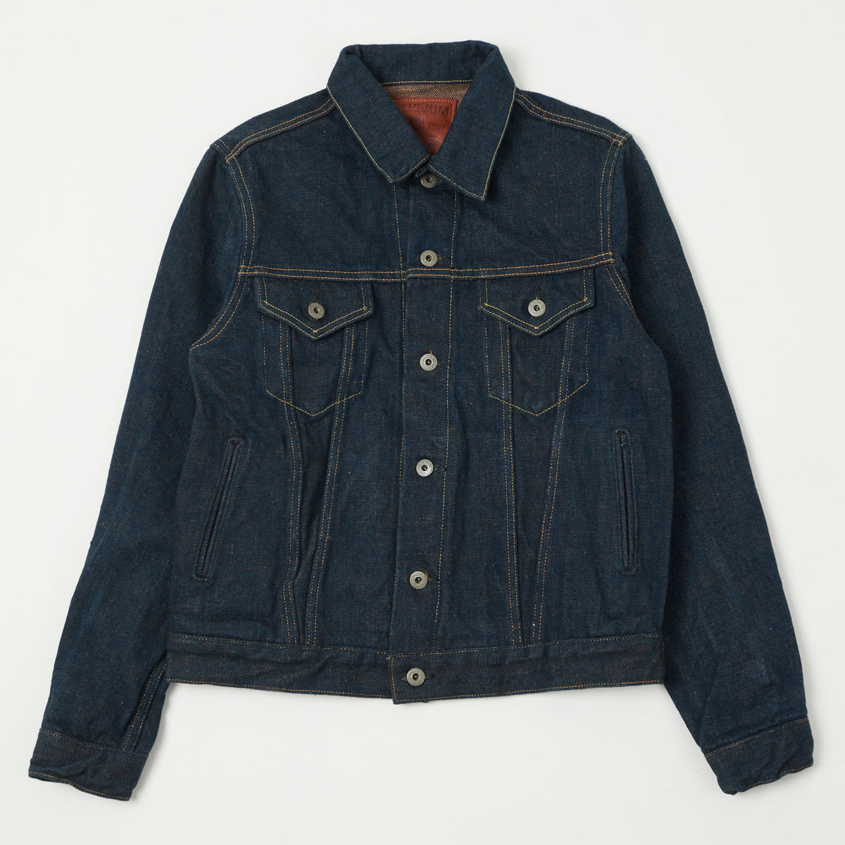 ONI Denim 02527P-KAKBR 'Secret Denim Kikishibu Brown' Type III Pocket Denim Jacket - Rinsed