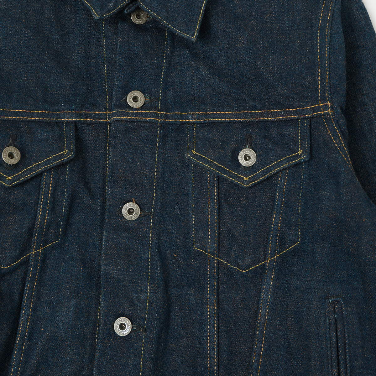 ONI Denim 02527P-KAKBR 'Secret Denim Kikishibu Brown' Type III Pocket Denim Jacket - Rinsed
